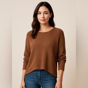 Cape Juby Brown Knit Pullover Sweater | Size S/P